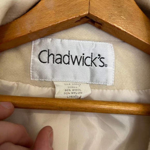 CHADWICKS Off-White Ivory Long 3 button Jacket S - Picture 4 of 9